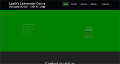 Desktop Screenshot of leachslawnmowers.co.uk