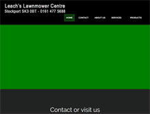 Tablet Screenshot of leachslawnmowers.co.uk